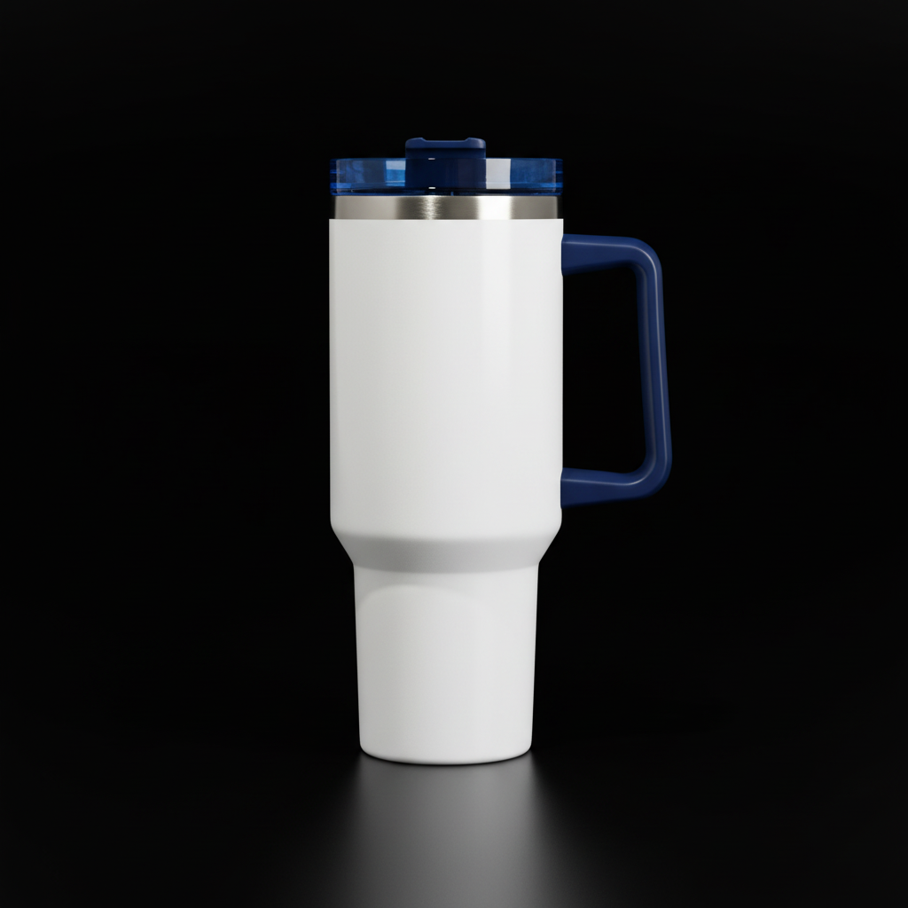 Mug 40 oz Blanc à Poignée Colorée - Sublimation