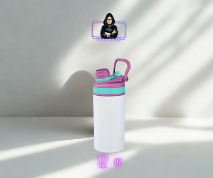 Bouteille d'eau sport double fonction pour enfants