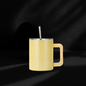 Tasse Isotherme 11oz Acier Inoxydable Scintillante - Poignée Amovible