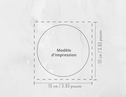 Lampe de table en bois – Insert en verre haute qualité pour sublimation