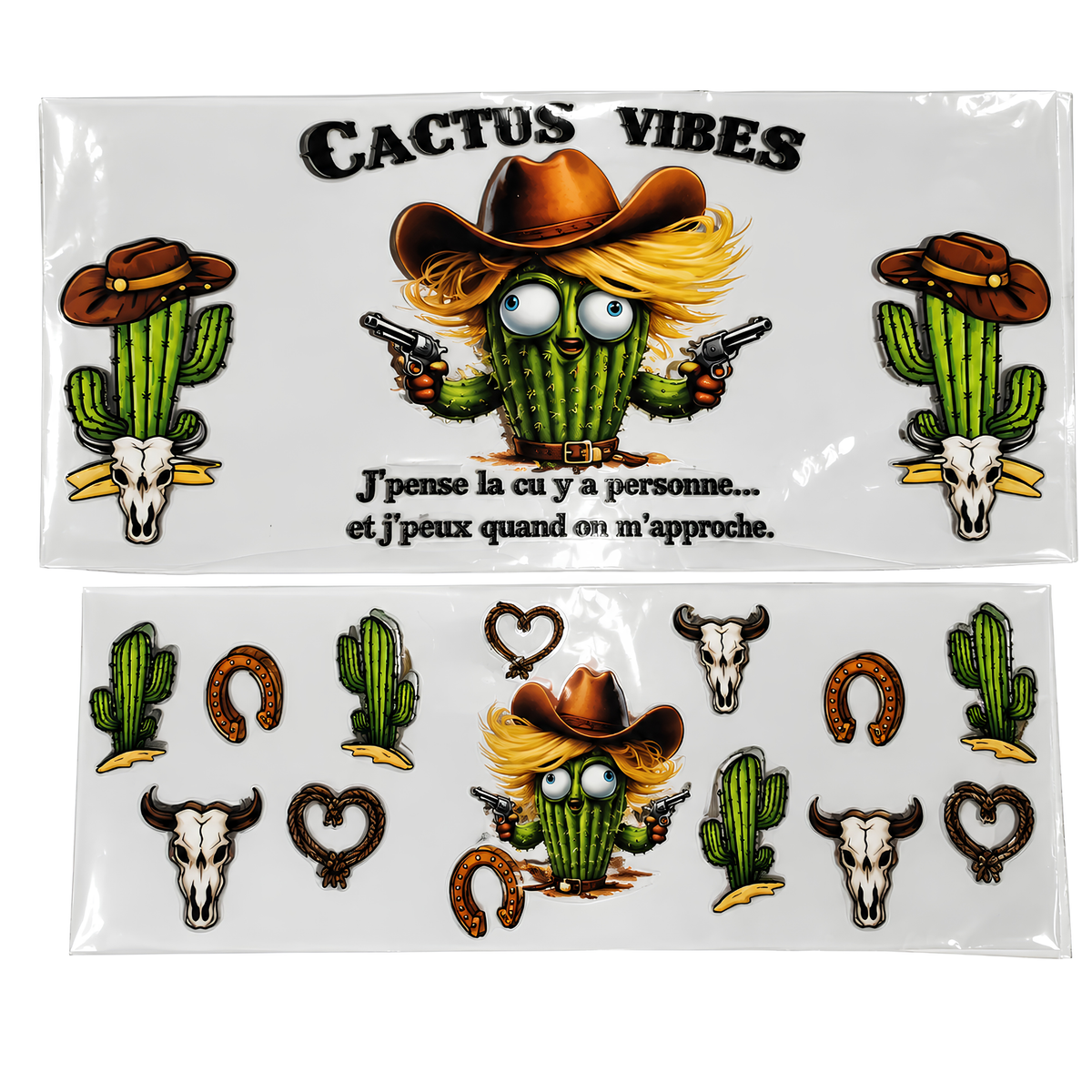 Transferts UV DTF pour contenants 40 oz – Collection de motifs