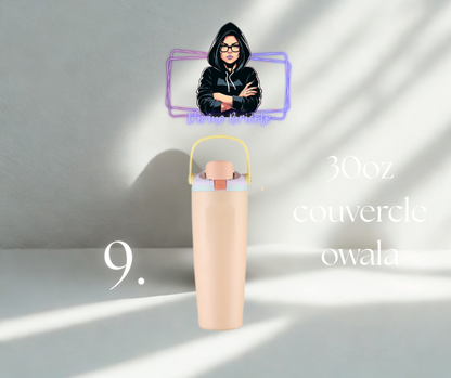 30 oz Wowala isotherme pour autocollant uv