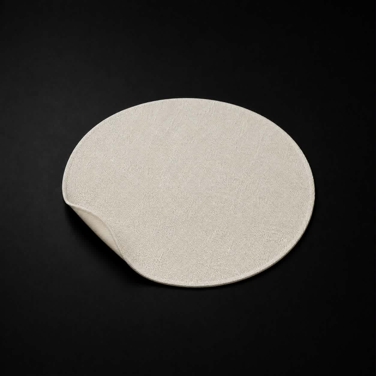 Napperon rond polyester pour sublimation 15 po