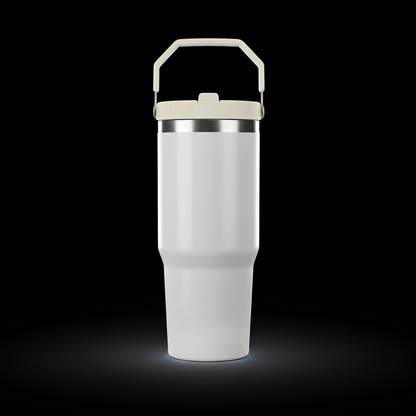 Tumbler 30oz Paille Flip — Liquidation (Non sublimable)