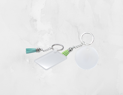 Porte-clés en acrylique supérieur – Idéal pour la sublimation