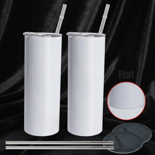 Tumbler 20oz Mat Fond Plat - Sublimation