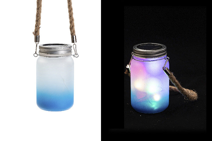 Lanterne solaire en verre givré – Sublimation