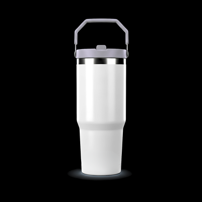 Tumbler 30oz Paille Flip — Liquidation (Non sublimable)
