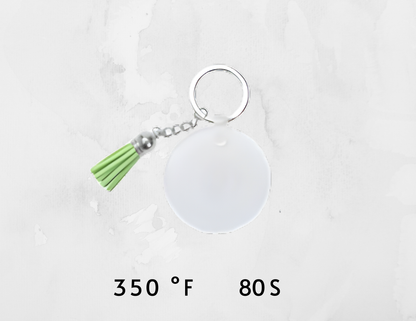 Porte-clés en acrylique supérieur – Idéal pour la sublimation