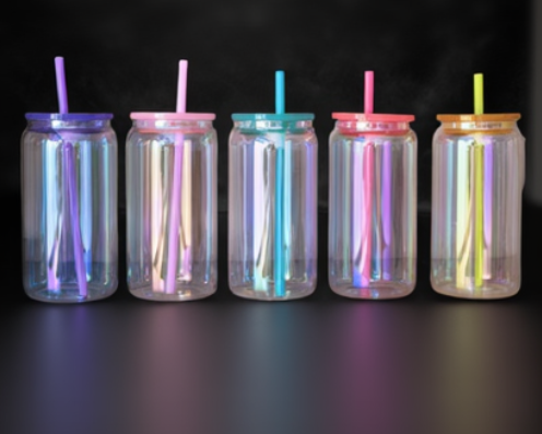 Verre Can 16oz Effet Prisme - Sublimation & UV