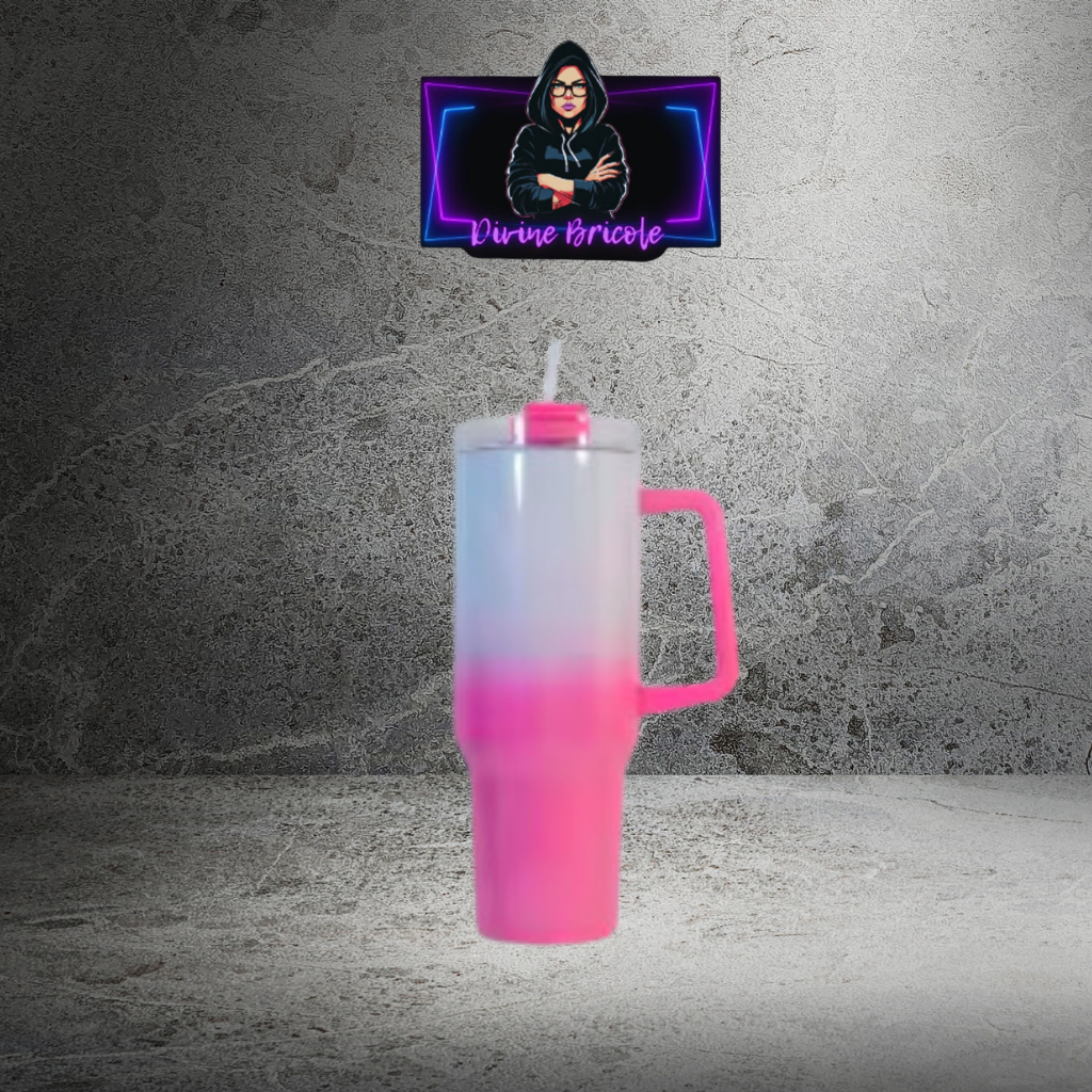 Tasse 40 oz  isotherme shimmer/ ombré SUBLIMATION