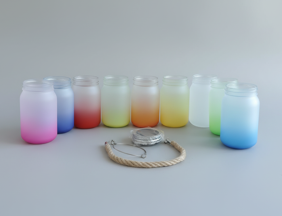 Lanterne solaire en verre givré – Sublimation