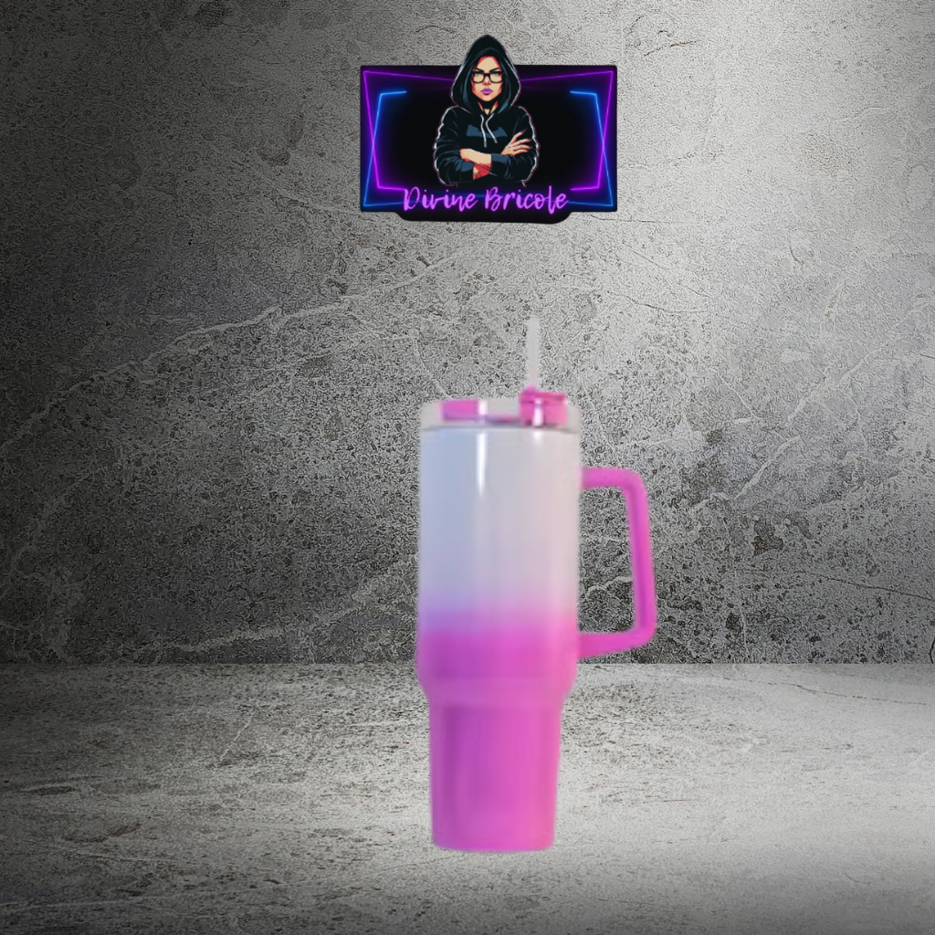 Tasse 40 oz  isotherme shimmer/ ombré SUBLIMATION