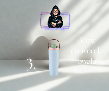 30 oz Wowala isotherme pour autocollant uv