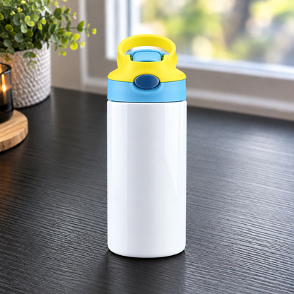Gourde 12 oz lustrée avec couvercle deux tons – Sublimation