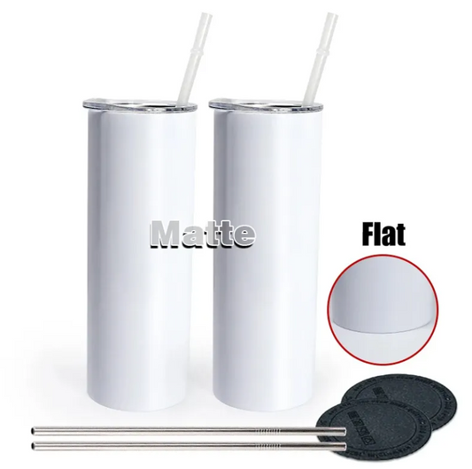 Tumbler vissable à  fond plat fini matte