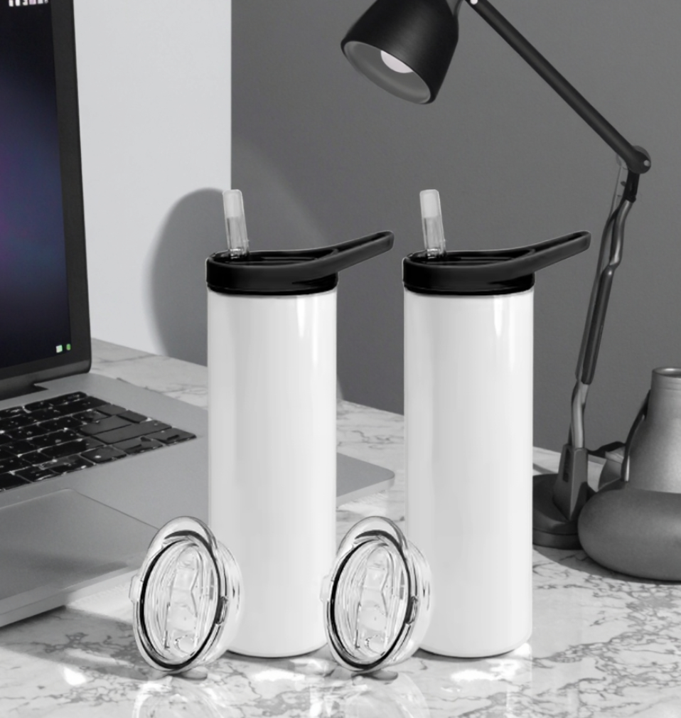 Tumbler 20 oz double couvercle