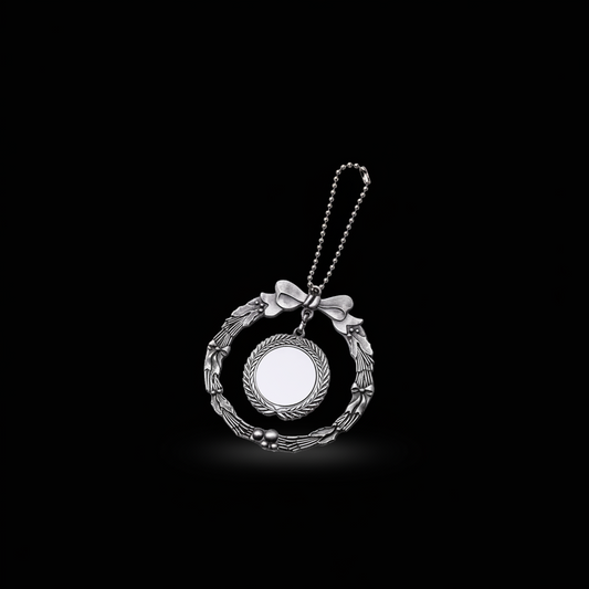 Paquet de 5 Ornements en Métal Sublimables - Couronne Polyvalente