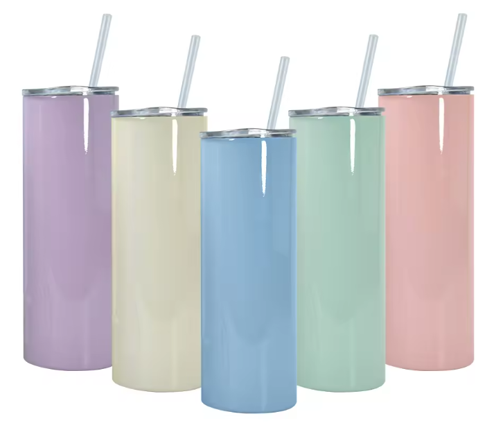 Tumbler 20oz couleur macaron brillant