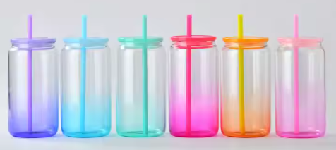 16 oz en verre ombré