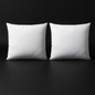 Ensemble de 2 housses de coussin blanches à sublimer – 18 × 18 po