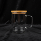 Tasse en Verre 17oz avec Couvercle Bambou - Sublimation et UV