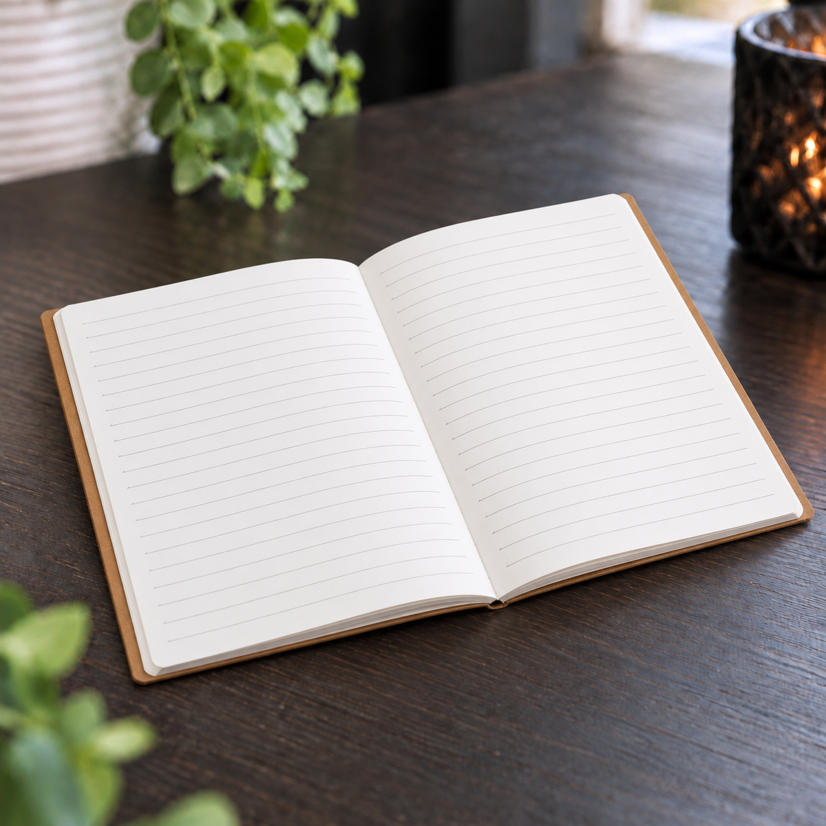 Carnet de notes A5 kraft ligné