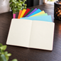 Carnet A5 à pages blanches et couverture colorée – 60 pages