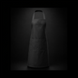 Tablier de cuisine en polyester noir pour personnalisation