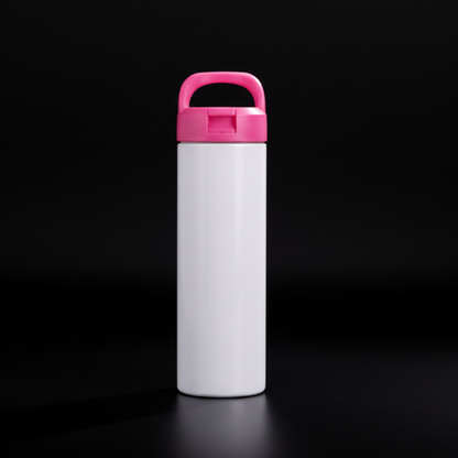 Tumbler 20oz Couvercle Flip à Anse pour Sublimation — Fini Lustré