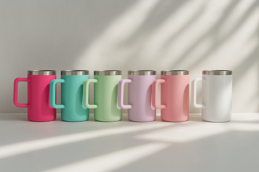 Tasse isotherme 20oz style Beer Buck – Sublimation, poignée dévissable