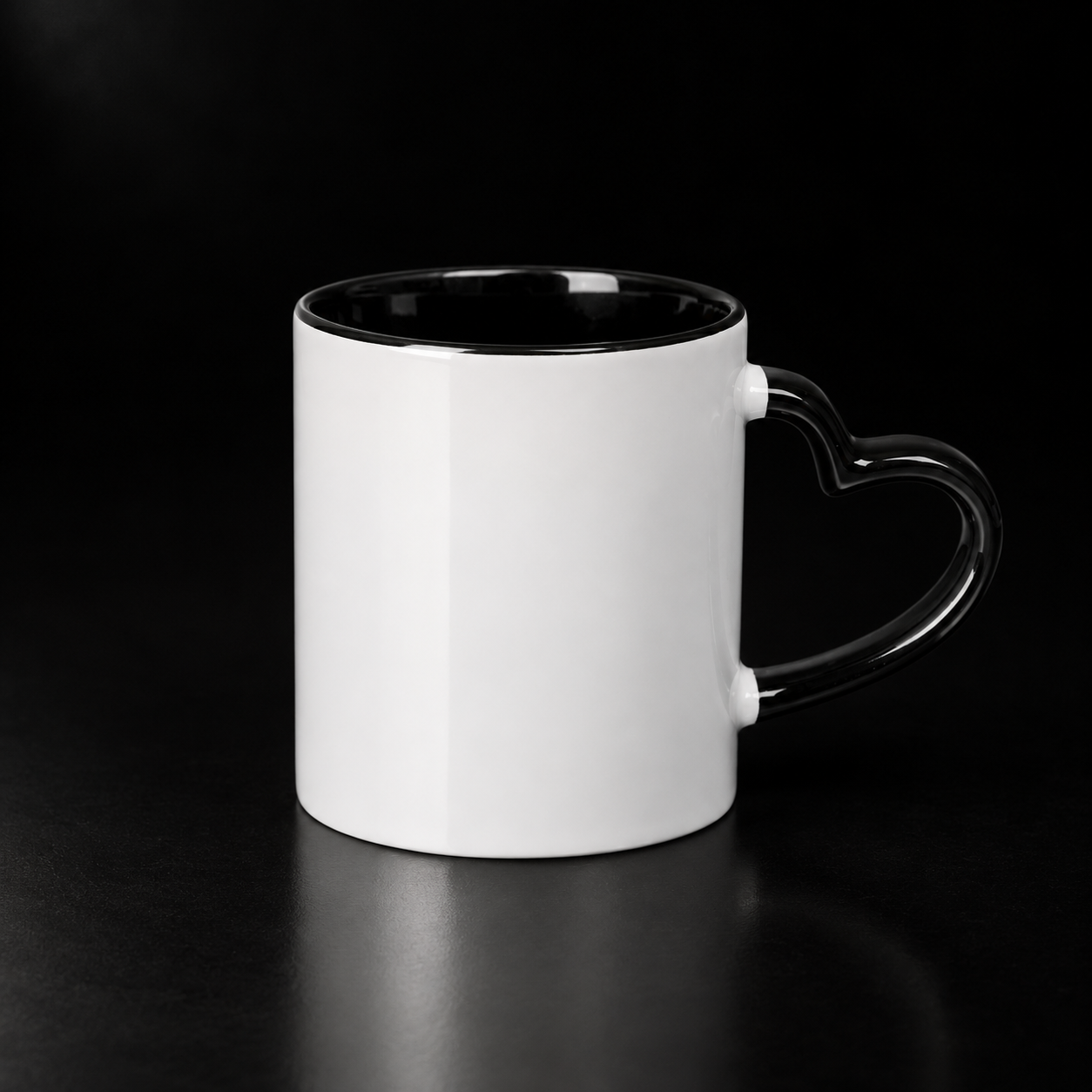 Tasse 11oz à anse coeur