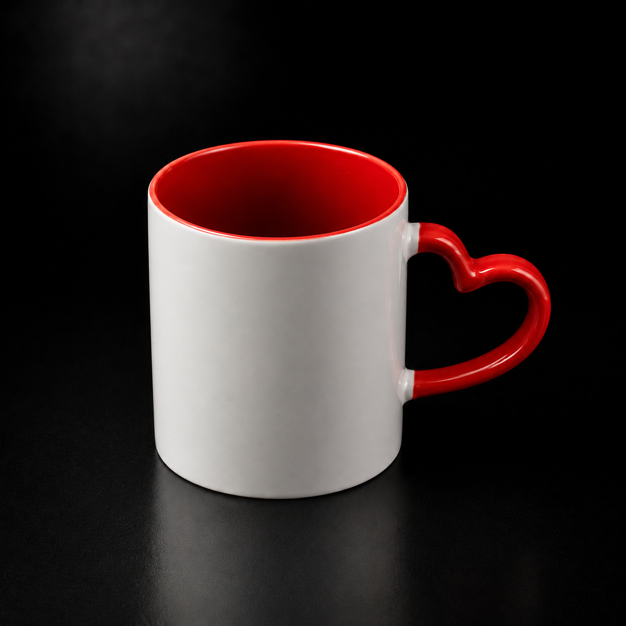 Tasse 11oz à anse coeur