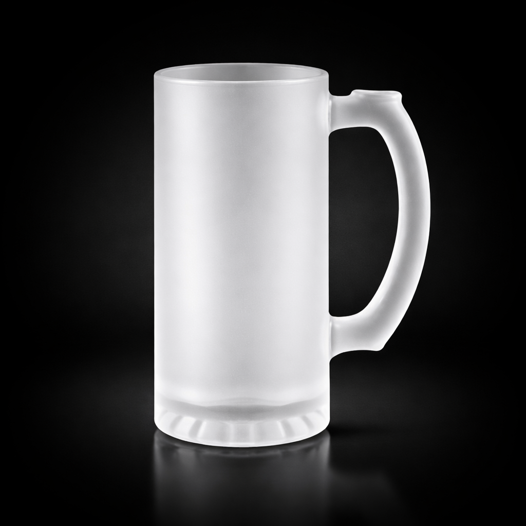 Chope à Bière en Verre Givré 16oz — Sublimation