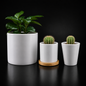 Trio des Indécis — 3 Pots de Fleurs Céramique Sublimation