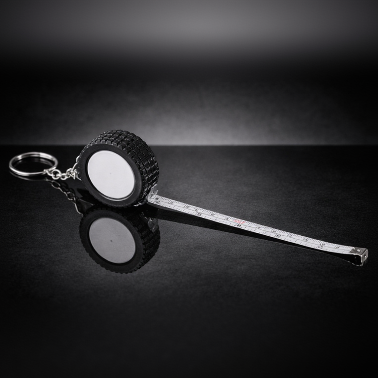 Porte-Clé Roue Sublimable avec Ruban à Mesurer 37po