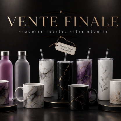 Vente finale – Produits testés sublimation