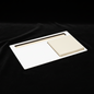 Support Bloc-Notes Rectangle MDF avec Porte-Crayon - Bloc-Notes Inclus - Sublimation