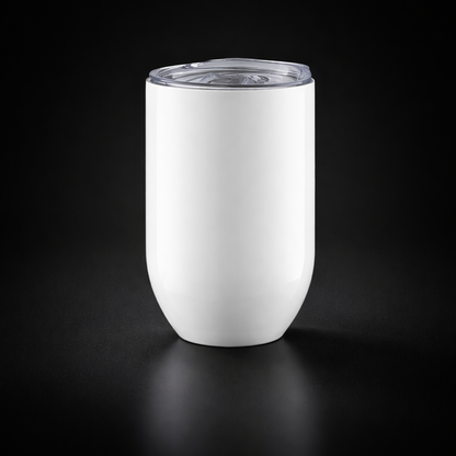 Wine Tumbler 12oz Isotherme - Blanc pour sublimation