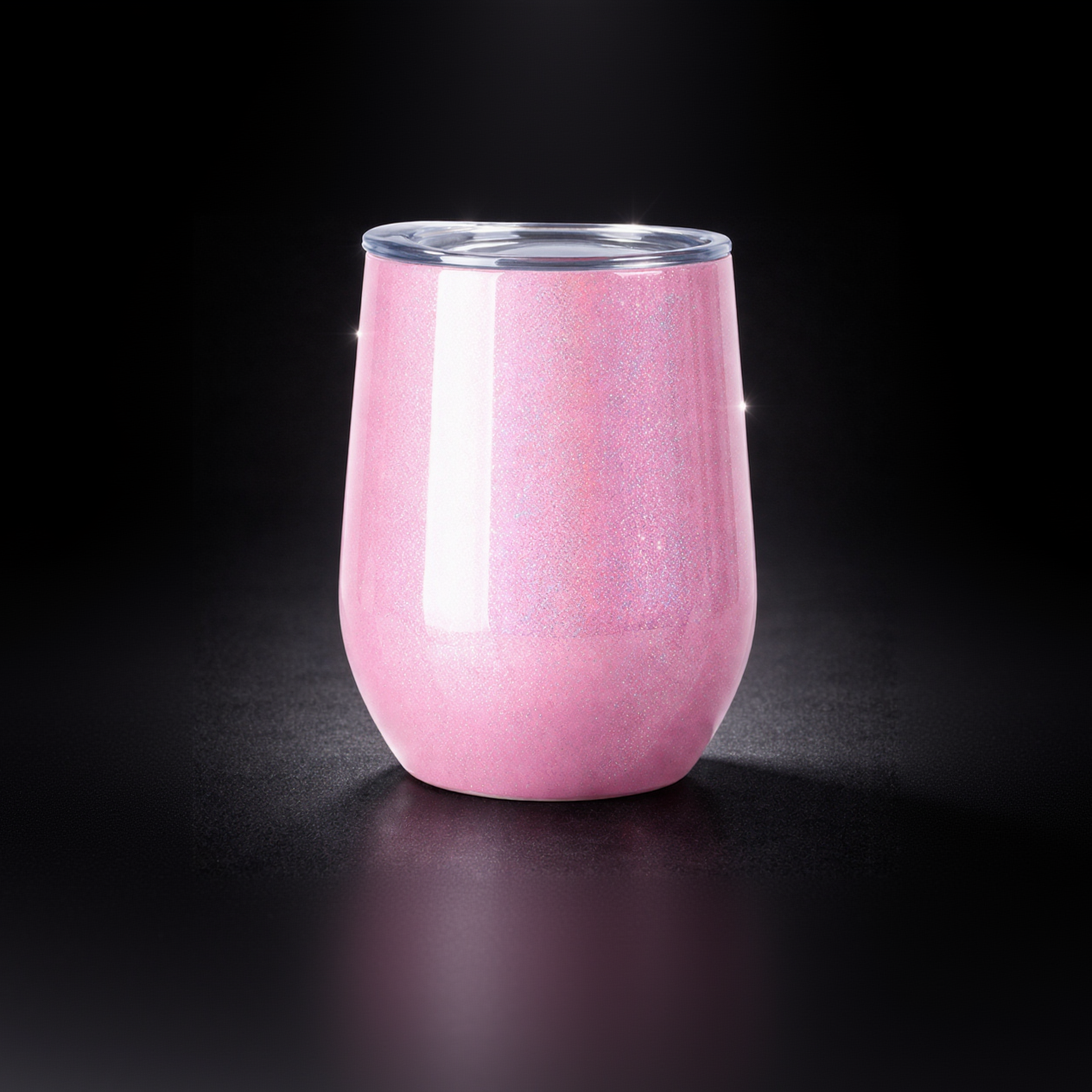 Wine Tumbler 12oz Isotherme - Glitter pour sublimation