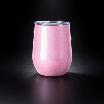 Wine Tumbler 12oz Isotherme - Glitter pour sublimation