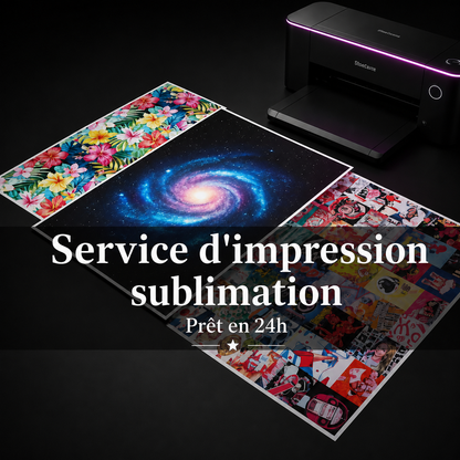 Service d'impression sublimation sur demande