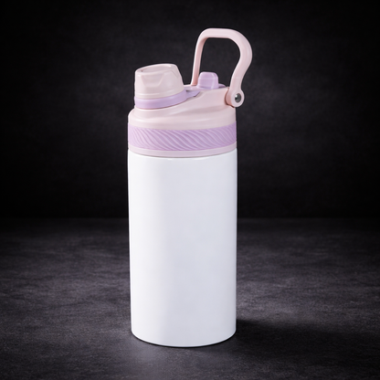 Bouteille d'eau sport 2-en-1 12oz pour enfants - Sublimation | Restock à venir