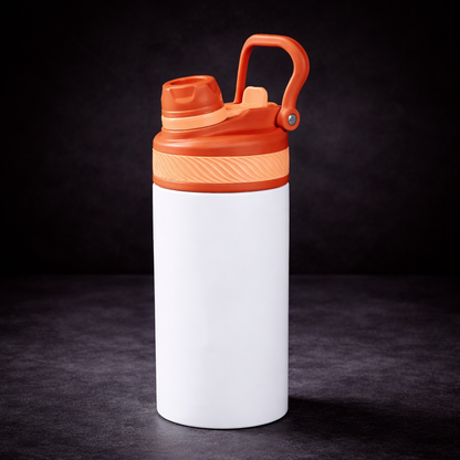 Bouteille d'eau sport 2-en-1 12oz pour enfants - Sublimation | Restock à venir
