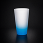 Verre dépoli dégradé givré bleu sublimation 500 ml (17 oz)
