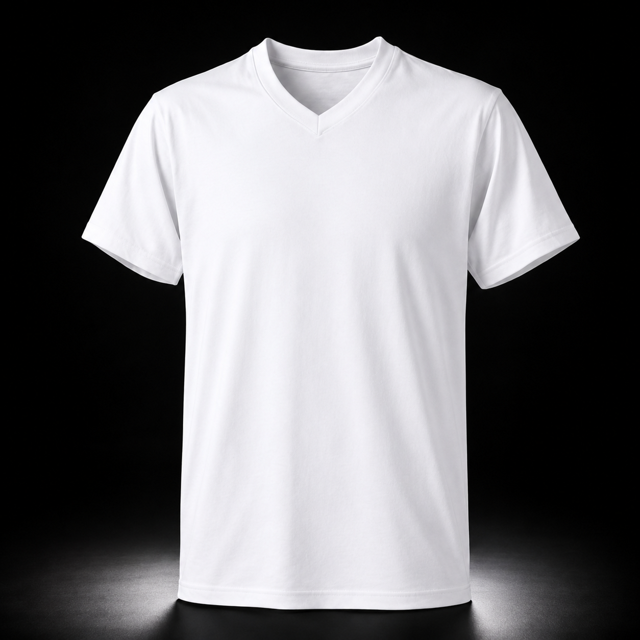 T-Shirt Col en V Unisexe 100% Polyester - Sublimation