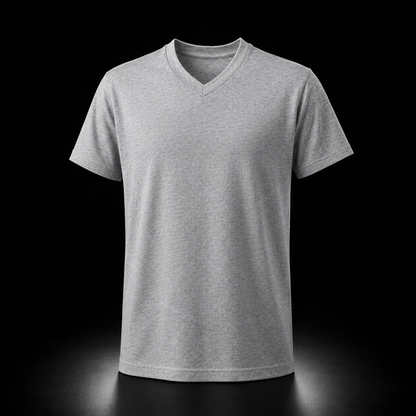 T-Shirt Col en V Unisexe 100% Polyester - Sublimation