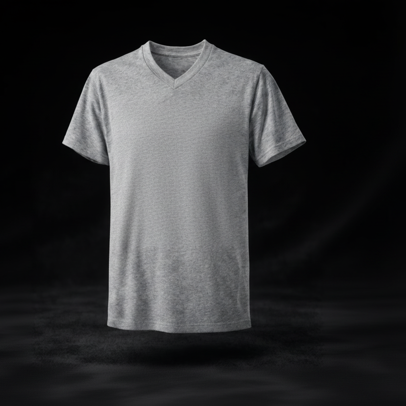 T-Shirt Col en V Unisexe 100% Polyester - Sublimation