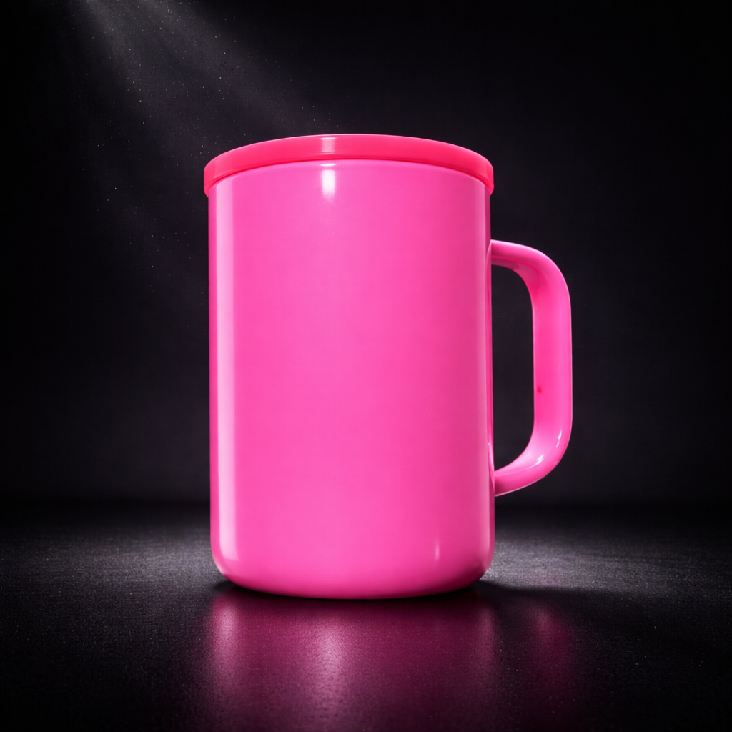 Tasse en Verre Opaque Coloré 17oz avec Couvercle Acrylique - Sublimation