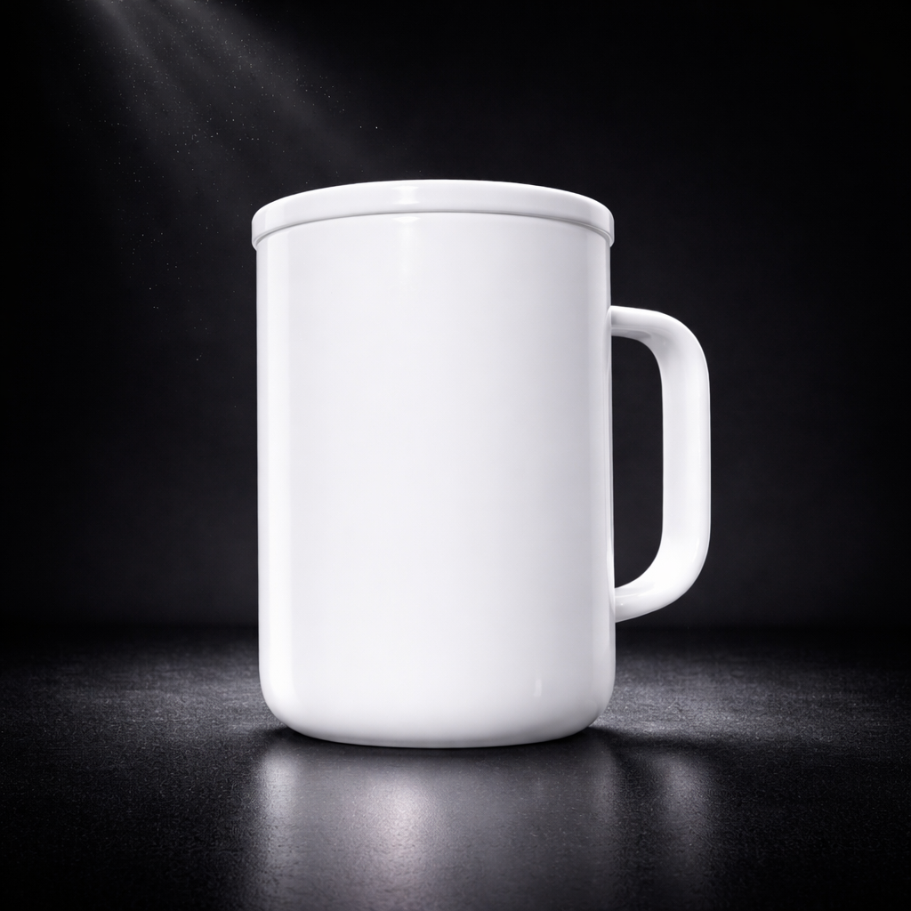 Tasse en Verre Opaque Coloré 17oz avec Couvercle Acrylique - Sublimation